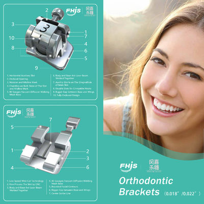 Buy Silver Orthodontic Brackets Middle Size For Effective Tooth Alignment online manufacture
