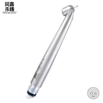 4 Holes Spray Non Optic Dental High Speed Handpiece Low Noise 45° Head Design