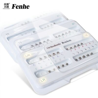 좋은 가격 초저마찰 저자세 스테인리스 스틸 치과 교정 브라켓 온라인