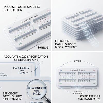 Buon prezzo Brackets ortodontici in acciaio inossidabile con durata di conservazione di 3 anni e design di basso profilo per un maggiore comfort in linea
