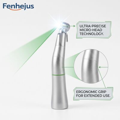 Fiber Optic Illumination 20:1 Reduction Contra Angle Handpiece with Φ2.35mm Bur Diameter for Dental Performance