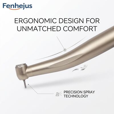 Dental High Speed Handpiece with 300,000-400,000 Rpm Class II Instrument Featuring 2-Hole or 4-Hole Coupler