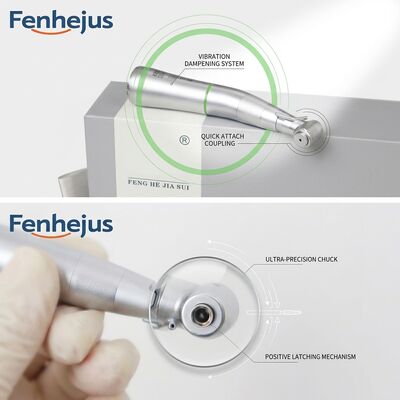 Ceramic Bearing Dental Low Speed Handpiece with Fiber Optic Illumination and 134°C Autoclavable for Oral Surgery
