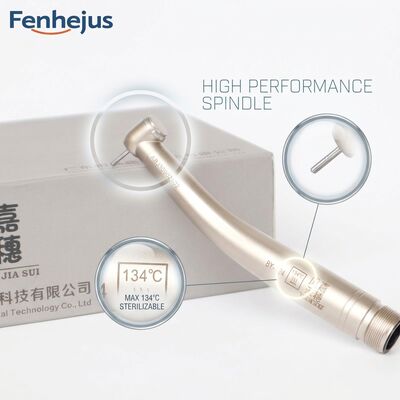 High Speed Dental Handpiece with Ceramic Ball Bearing Turbine ISO Standard 1.59-1.60mm Bur Compatibility and Low Noise Operation